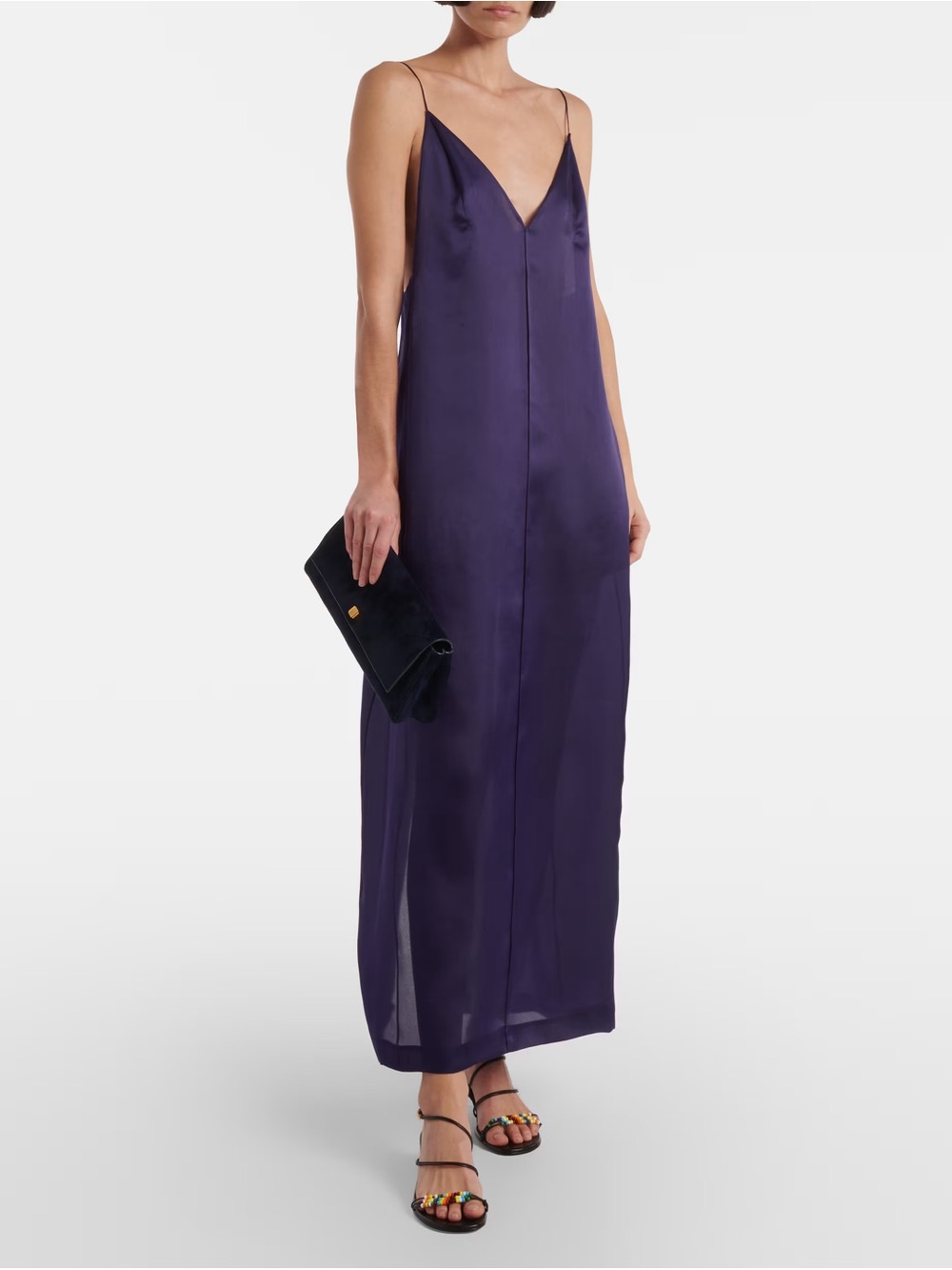 KHAITE Tulula Organza Silk Dress - L